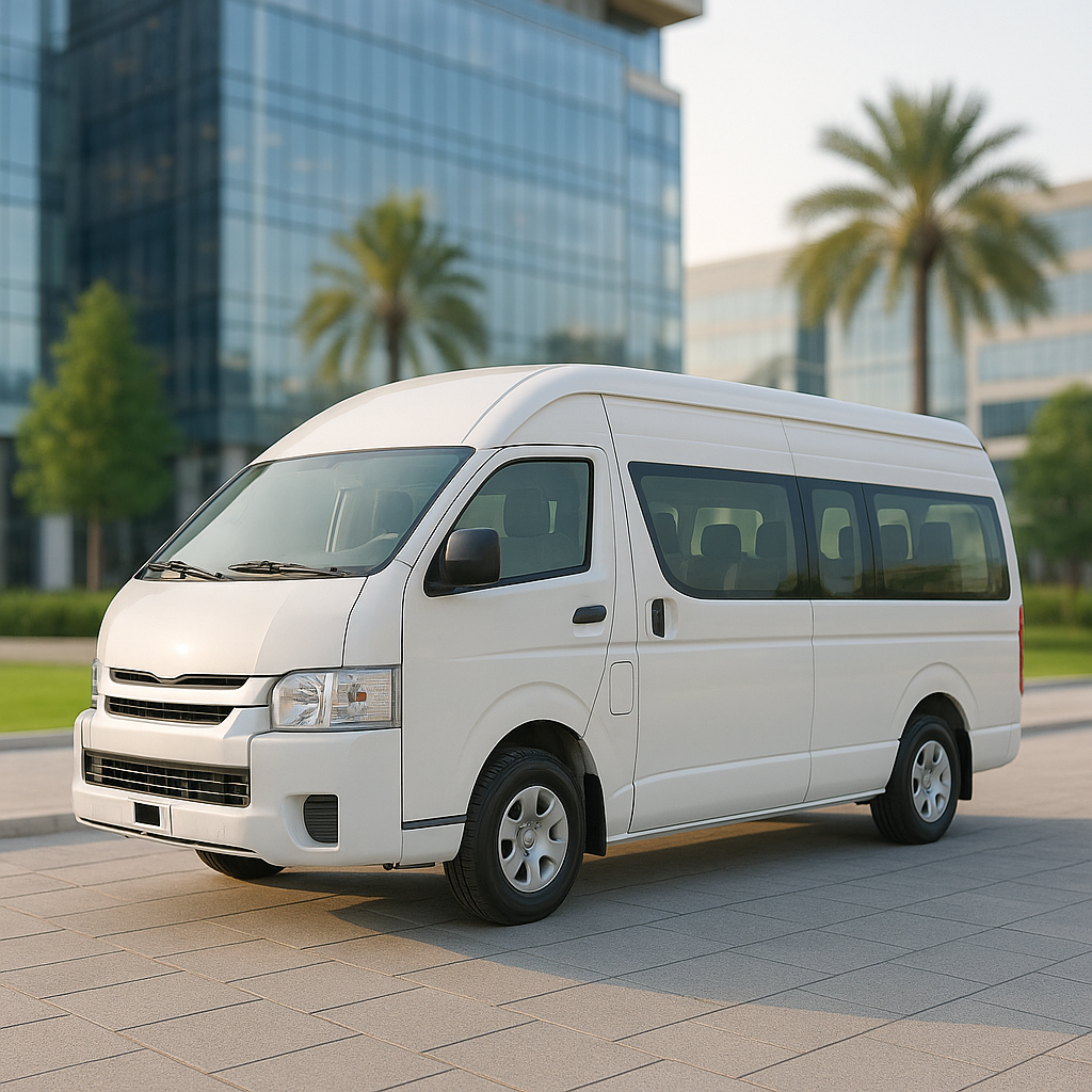 14-seater Hiace van