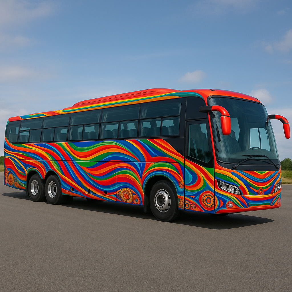 62-seater coach bus